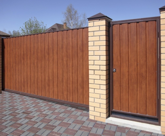 Ворота из металлического сайдинга в Приморско-Ахтарске